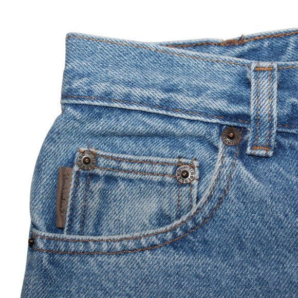 VTG Timberland Womens 14 Lt Washed Straight Leg Denim Jeans 80s Style Made USA - Picture 10 of 11